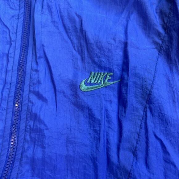 Vintage 90s Nike Full Zip Multicolor Colorblock Jacket Mens XLT - Picture 5 of 9